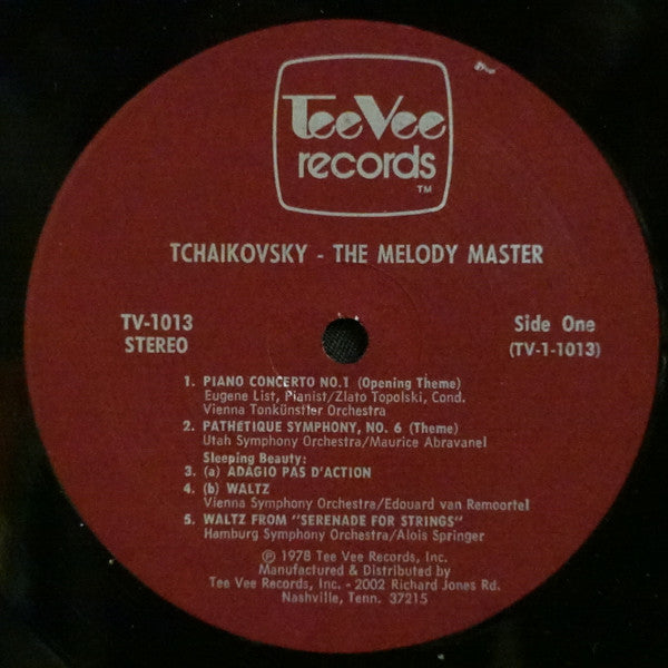 Various : The Glorious Melodies Of Tchaikovsky - The Melody Master (LP, Comp, 3-L)