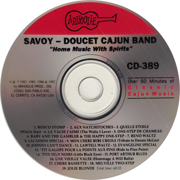 Savoy-Doucet Cajun Band : Home Music With Spirits (CD, Comp)