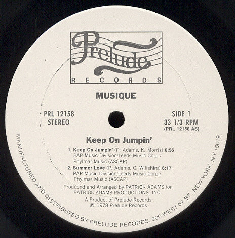 Musique : Keep On Jumpin' (LP, Album, Whi)