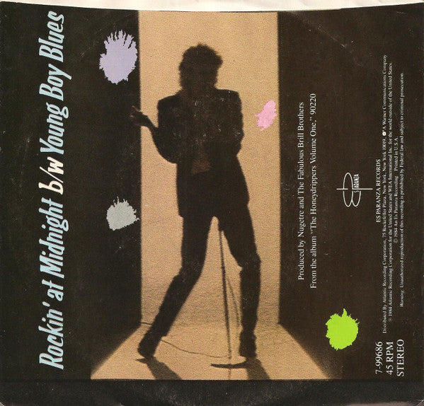 The Honeydrippers : Rockin' At Midnight (7", Single, SP )