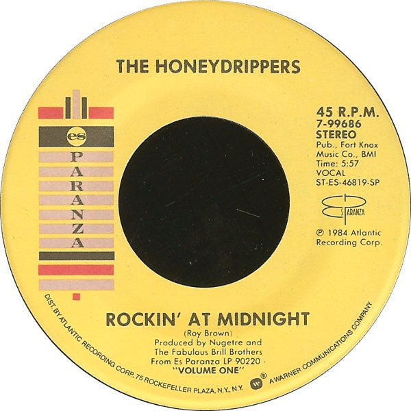 The Honeydrippers : Rockin' At Midnight (7", Single, SP )