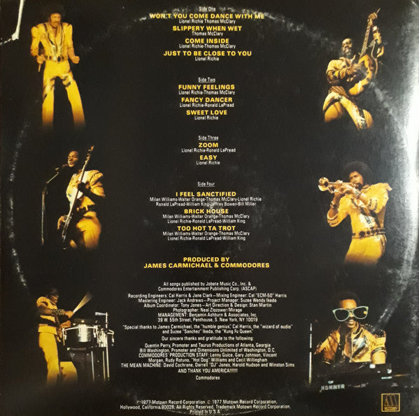 Commodores : Live! (2xLP, Album)