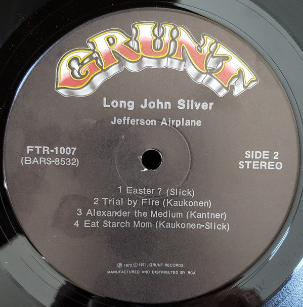 Jefferson Airplane : Long John Silver (LP, Album, Gim)