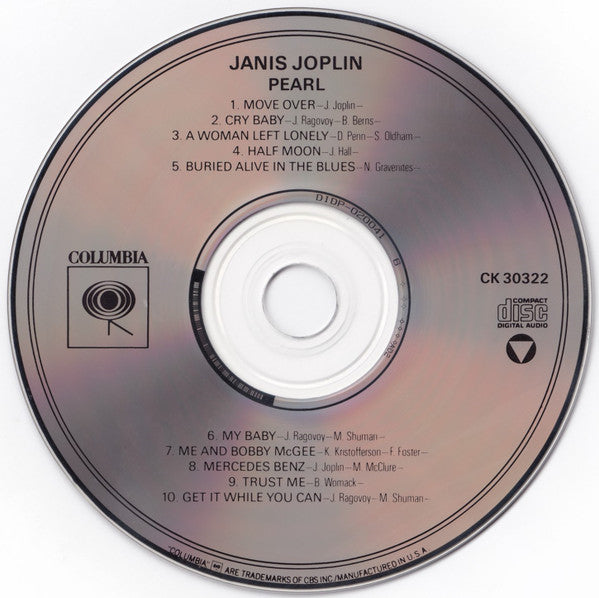 Janis Joplin : Pearl (CD, Album, Club, RE, RP, BMG)