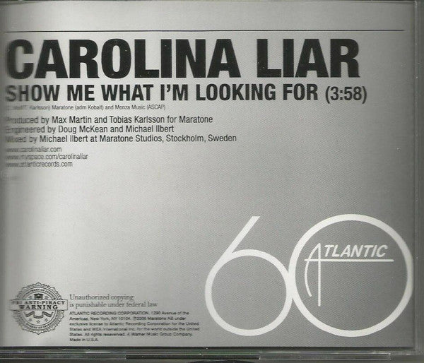 Carolina Liar : Show Me What I'm Looking For (CD, Single, Promo)