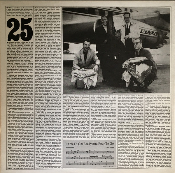 The Dave Brubeck Quartet : 25th Anniversary Reunion (LP, Album, Gat)