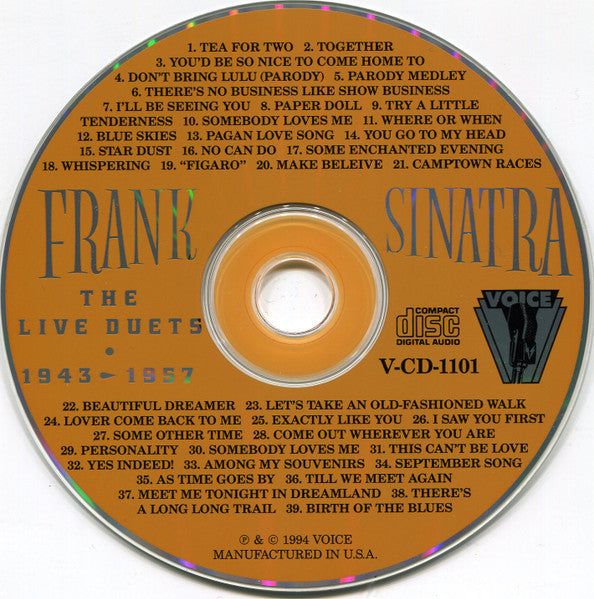 Frank Sinatra : The Live Duets 1943-1957 (CD, Comp)