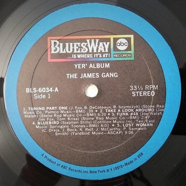 The James Gang* : Yer' Album (LP, Album, Gat)