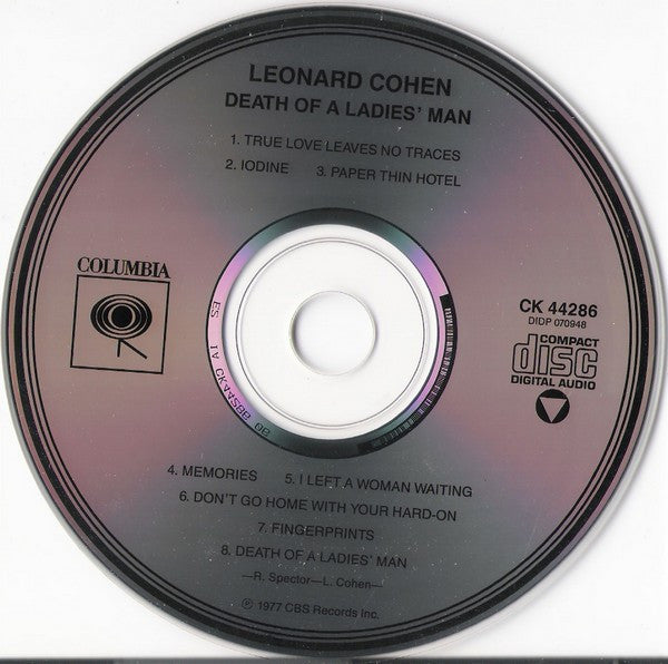 Leonard Cohen : Death Of A Ladies' Man (CD, Album, RE)