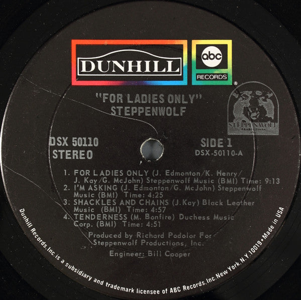 Steppenwolf : For Ladies Only (LP, Album, Pit)