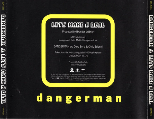 Dangerman : Let's Make A Deal (CD, Single, Promo)