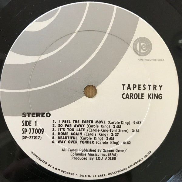 Carole King : Tapestry (LP, Album, Ter)