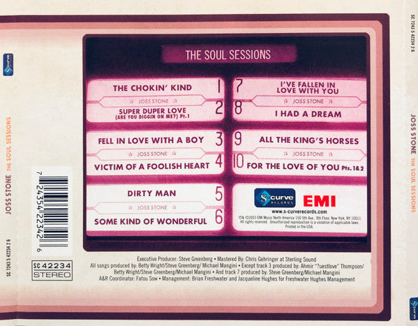 Joss Stone : The Soul Sessions (CD, Album, RE)