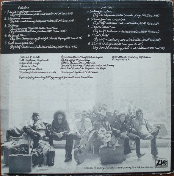 The J. Geils Band : The Morning After (LP, Album, PR )