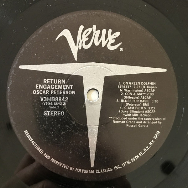 Oscar Peterson : Return Engagement (2xLP, Comp, RE, PRC)