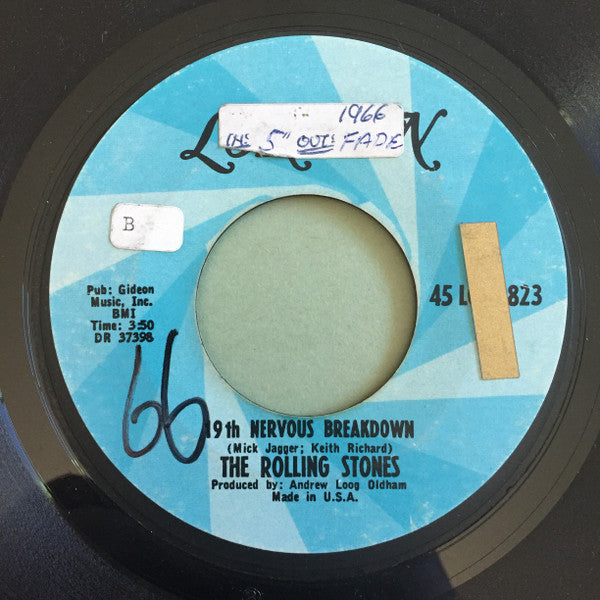 The Rolling Stones : 19th Nervous Breakdown (7", Single, Styrene, She)