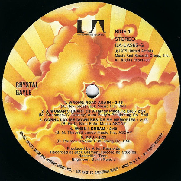 Crystal Gayle : Crystal Gayle (LP, Album, RE)