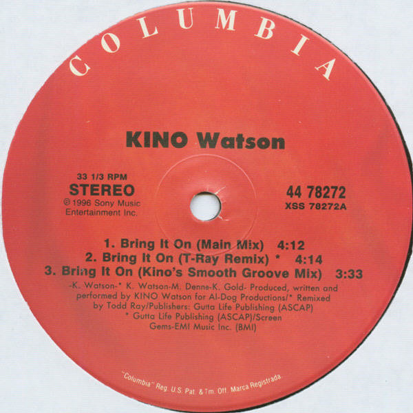 Kino Watson : Bring It On (12")