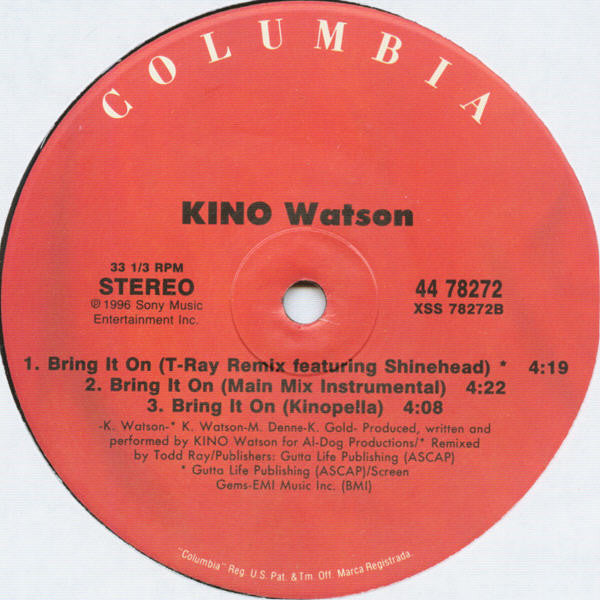Kino Watson : Bring It On (12")