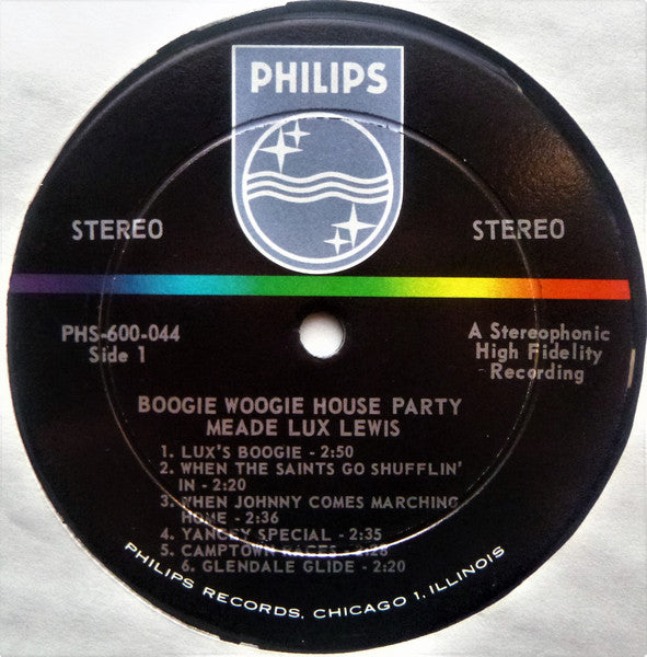 Meade Lux Lewis* : Boogie Woogie House Party  (LP, Album)