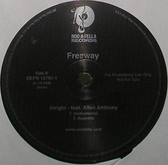 Freeway Feat. Allen Anthony : Alright (12", Promo)