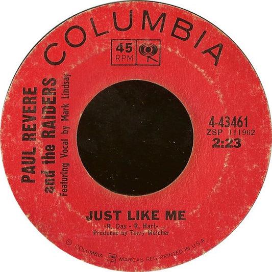 Paul Revere & The Raiders : Just Like Me (7", Single)