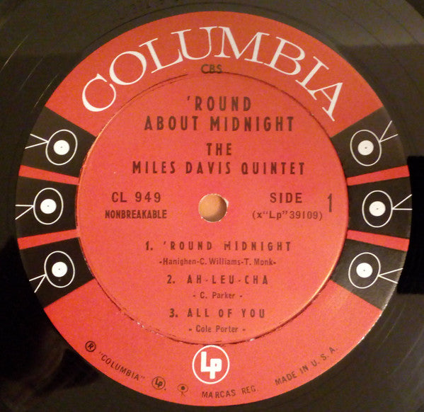 Miles Davis : 'Round About Midnight (LP, Album, Mono, RP)