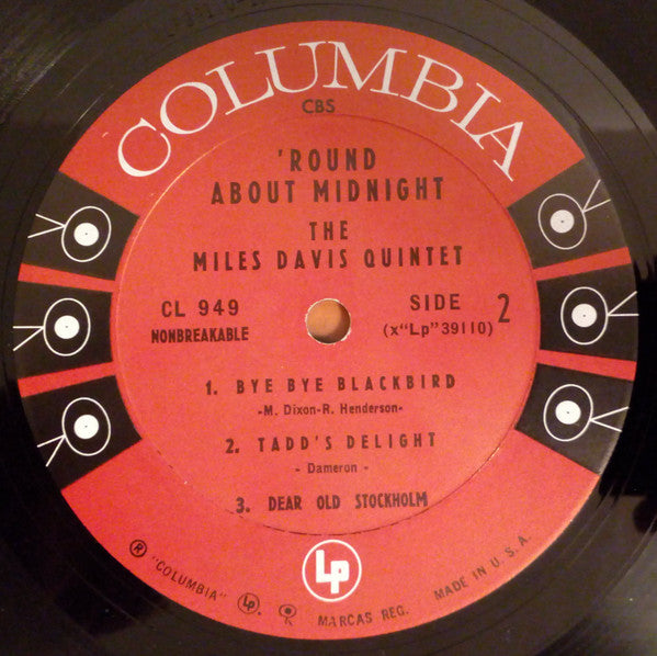 Miles Davis : 'Round About Midnight (LP, Album, Mono, RP)