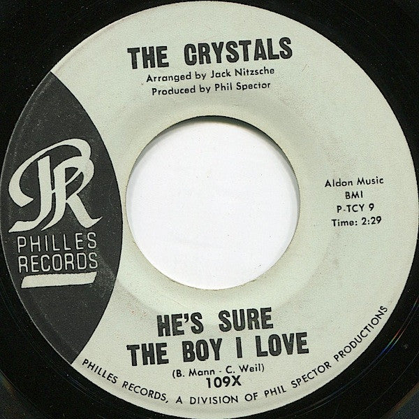 The Crystals : He's Sure The Boy I Love (7", Single)