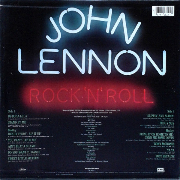 John Lennon : Rock 'N' Roll (LP, Album, RE, Gre)