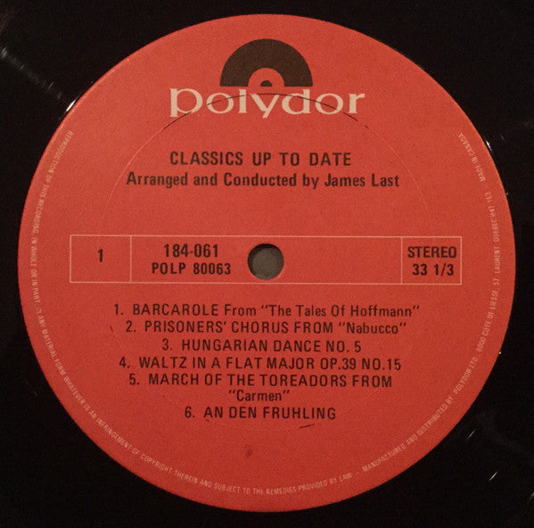 James Last : Classics Up To Date (LP, Album)
