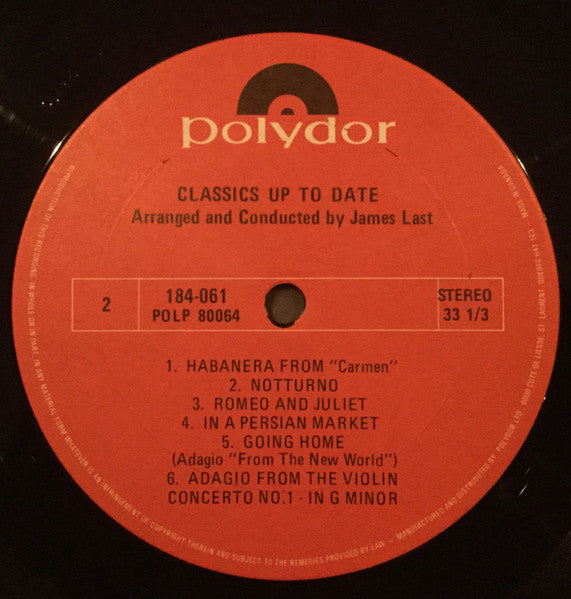 James Last : Classics Up To Date (LP, Album)