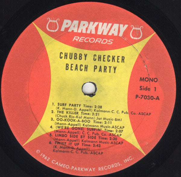 Chubby Checker : Beach Party (LP, Album, Mono)