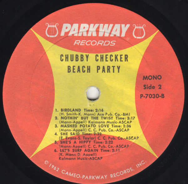 Chubby Checker : Beach Party (LP, Album, Mono)