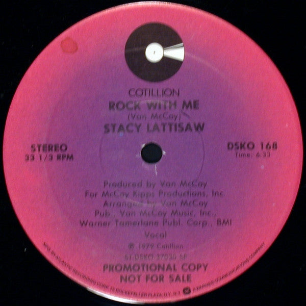 Stacy Lattisaw : When You're Young And In Love / Rock With Me (12", Promo)