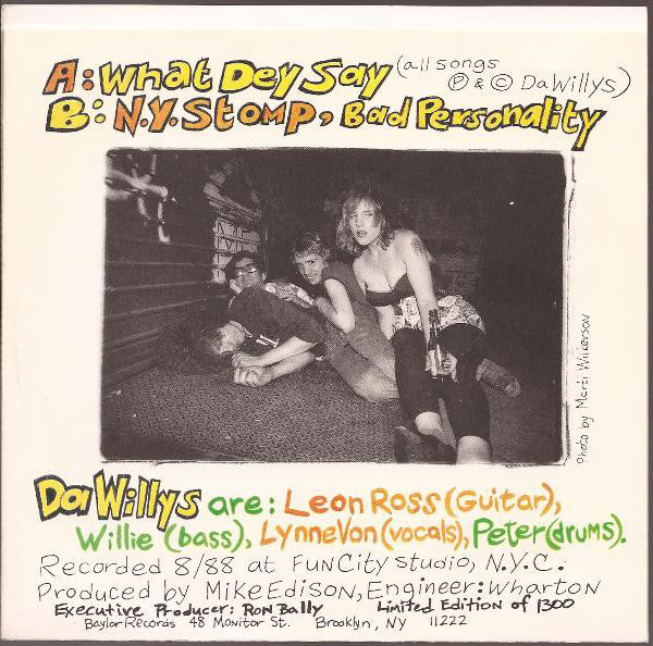 Da Willys : A Case Of Da Willys (7", Ltd, Yel)