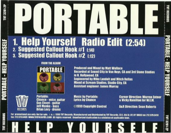 Portable (2) : Help Yourself (CD, Single, Promo)