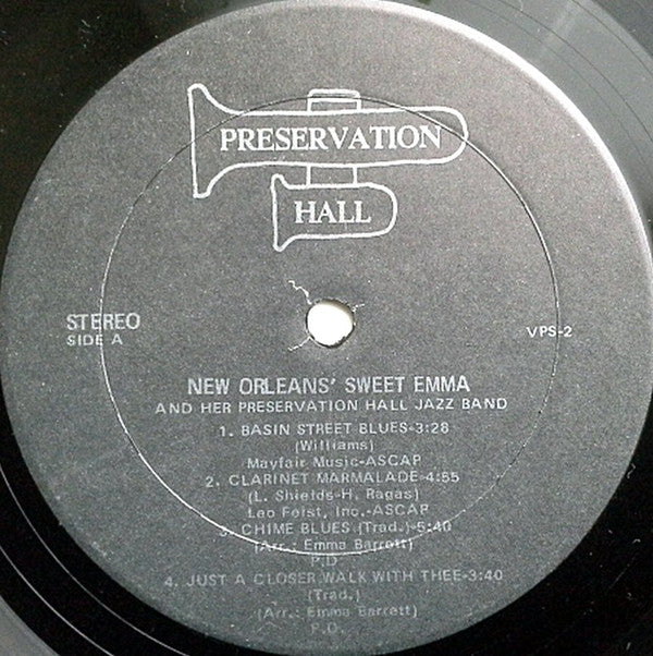 Sweet Emma* And Her Preservation Hall Jazz Band : New Orleans' Sweet Emma And Her Preservation Hall Jazz Band (LP, Album, RE)