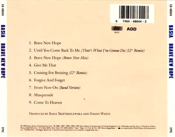 Basia : Brave New Hope (CD, EP)