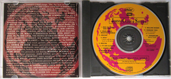 Johnny Clegg & Savuka : Cruel, Crazy, Beautiful World (CD, Album)