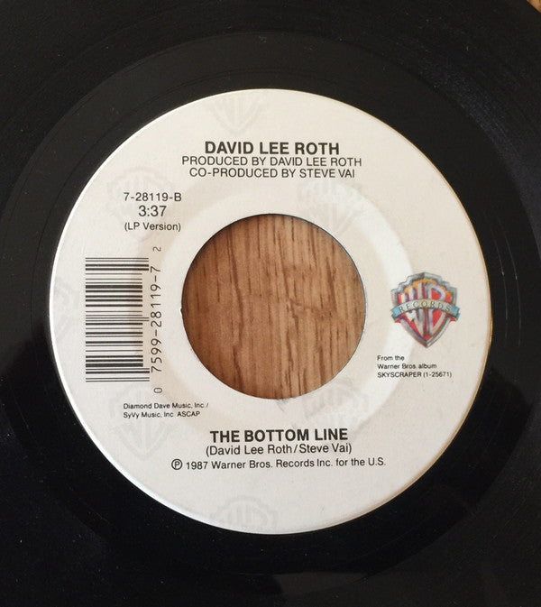 David Lee Roth : Just Like Paradise (7", Single, Styrene, All)