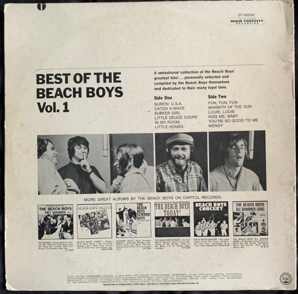 The Beach Boys : Best Of The Beach Boys - Vol. 1 (LP, Comp, Club, Duo)