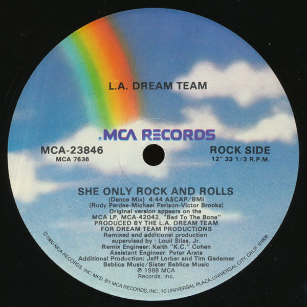 L.A. Dream Team : She Only Rock And Rolls (12", Single)