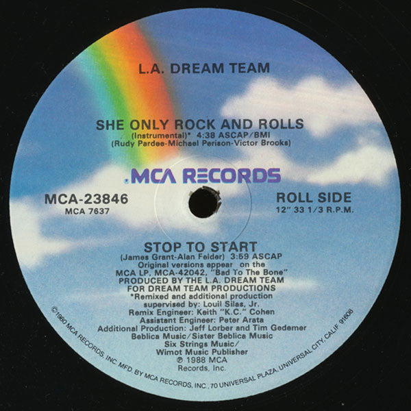L.A. Dream Team : She Only Rock And Rolls (12", Single)