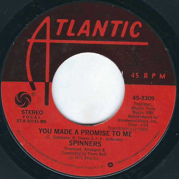Spinners : You Made A Promise To Me / Love Or Leave (7", Single, Styrene, Mon)