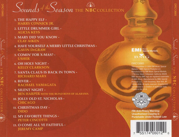 Various : Sounds Of The Season (The NBC Collection) (CD, Comp, Cin)