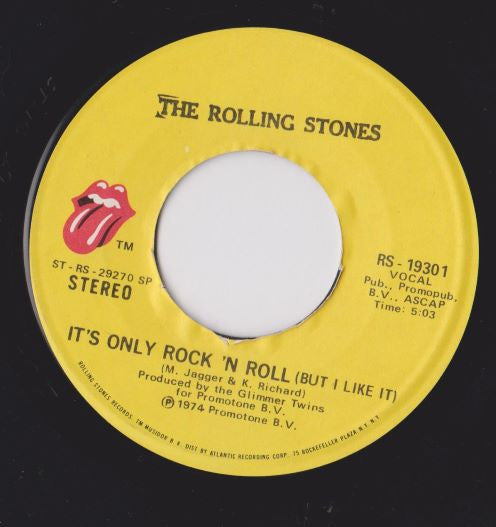 The Rolling Stones : It's Only Rock 'N Roll (7", Single, SP )