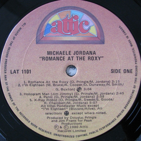 Michaele Jordana : Romance At The Roxy (LP, Album, Ltd)