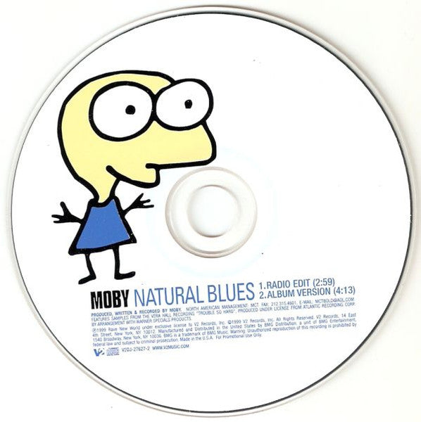 Moby : Natural Blues (CD, Single, Promo)