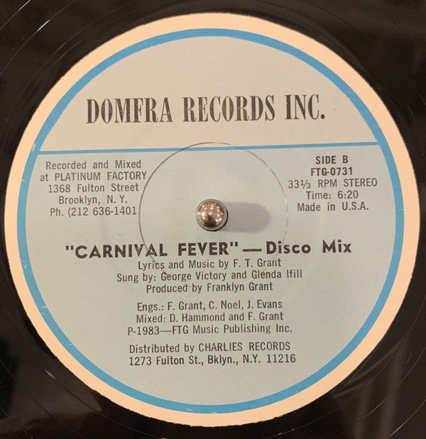 Franklyn Grant : Carnival Fever (12", Single)